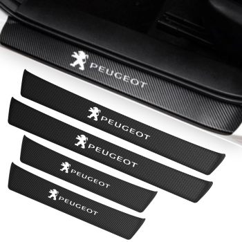 PROMOCJA Naklejki ochronne grube karbonowe na progi komplet DARMOWA DOSTAWA